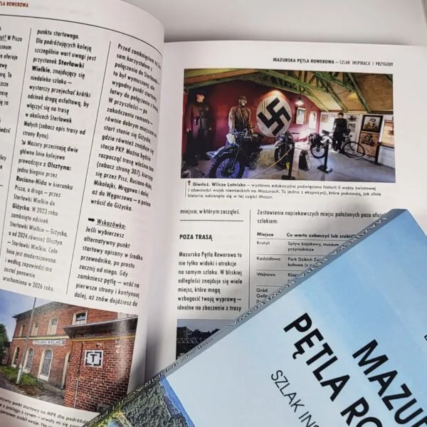 Wnętrze przewodnika Mazurska Pętla Rowerowa