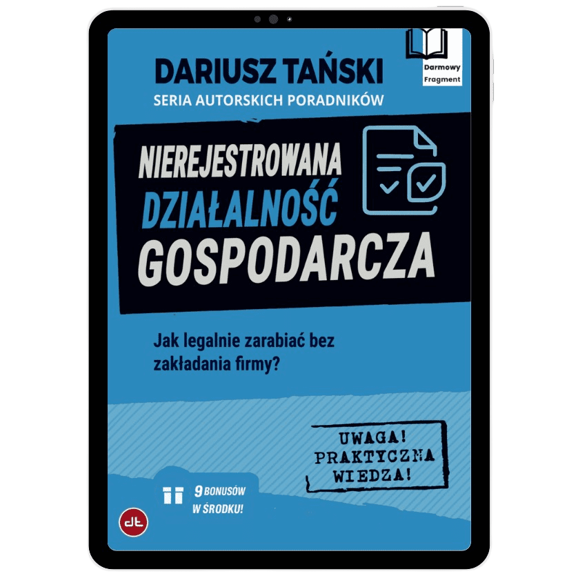 Bezpłatny rozdział książki: Nierejestrowana działalność gospodarcza