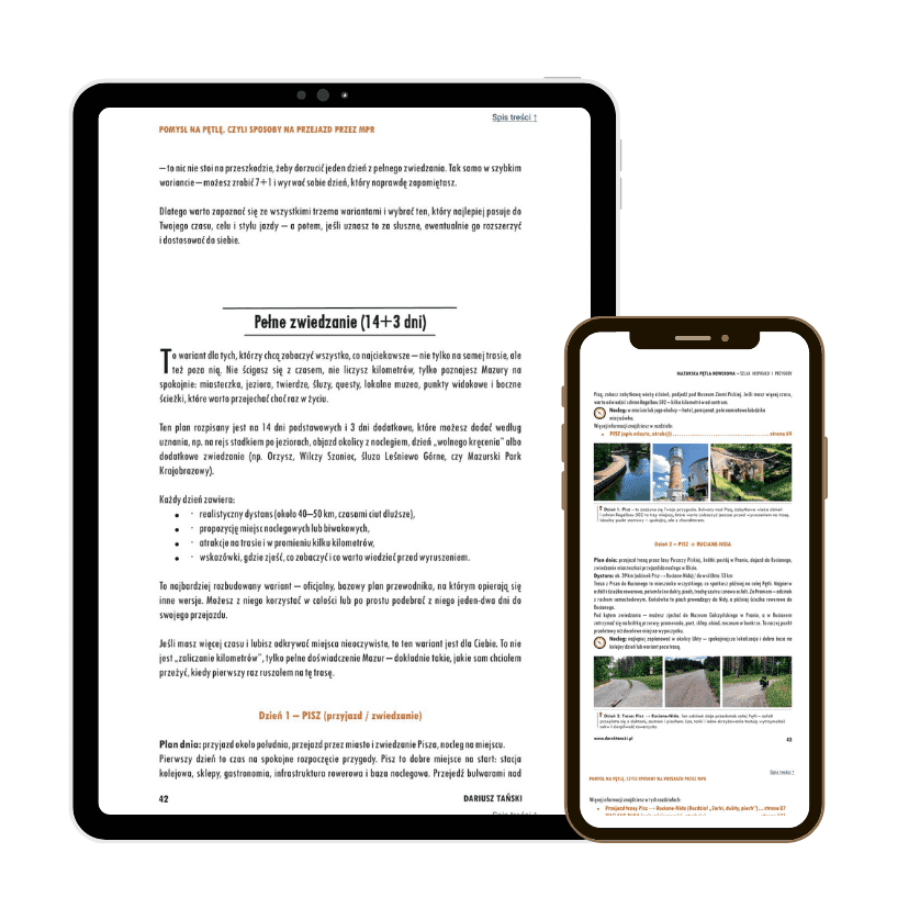 ePRZEWODNIK Mazurska Pętla Rowerowa. Przykładowe strony